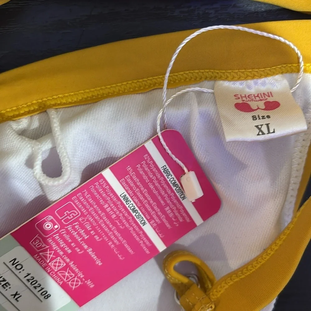 SHEKINI Yellow Bikini Set - Picture 6 of 6